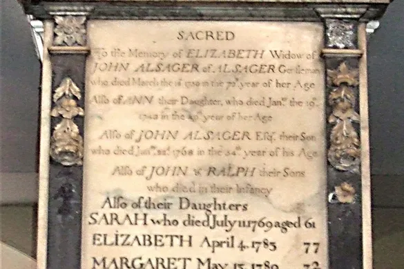 Alsager Family, St Peter's Congleton