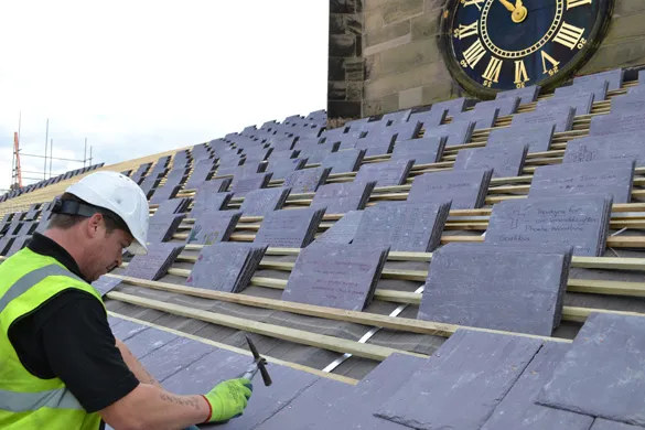 Signed Slates at St Peter's Congleton